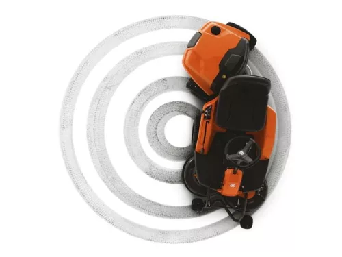 Husqvarna R 112C rider "vágóasztallal"