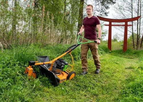 AS 21 E-Allmäher (akku és töltő nélkül)